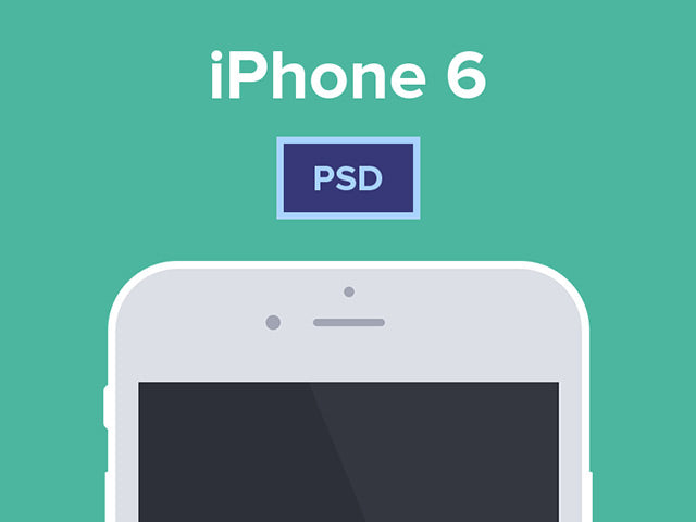 Flat Iphone 6 & 6 Plus Mockups