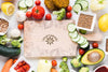 Flat Lay Arrangement With Healthy Food Psd