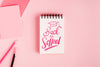 Flat Lay Back To School With Notepad Psd