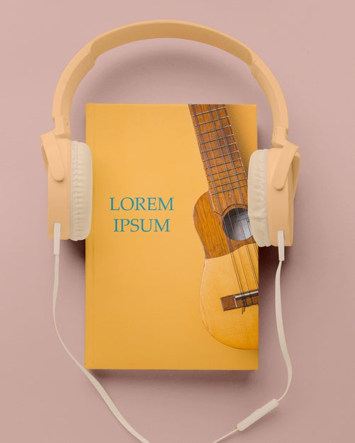 Flat Lay Book Cover Mock-Up Arrangement Psd