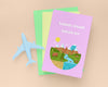 Flat Lay Books With Blue Plane Psd