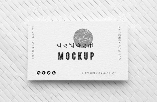 Flat Lay Business Card Mock-Up Assortment Psd