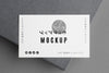 Flat Lay Business Card Mock-Up Composition Psd