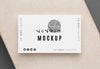 Flat Lay Business Card Mock-Up Composition Psd