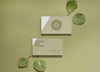 Flat Lay Business Cards With Leaves Psd