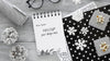 Flat Lay Christmas Eve Composition With Notepad Psd