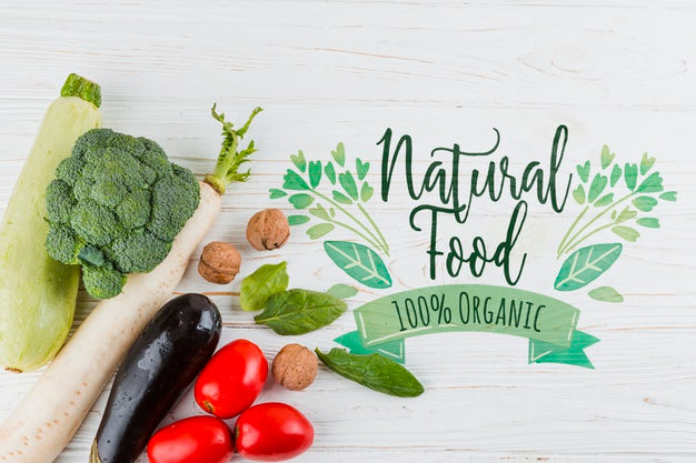 Flat Lay Composition Of Vegetables Psd