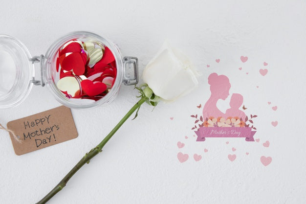 Flat Lay Copyspace Mockup For Easter Psd