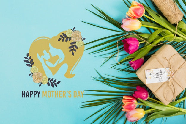 Flat Lay Copyspace Mockup For Easter Psd