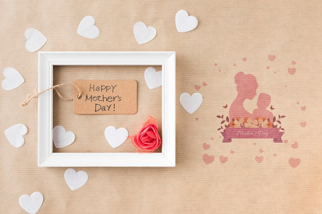 Flat Lay Copyspace Mockup For Easter Psd