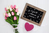 Flat Lay Copyspace Mockup For Mother´S Day Psd