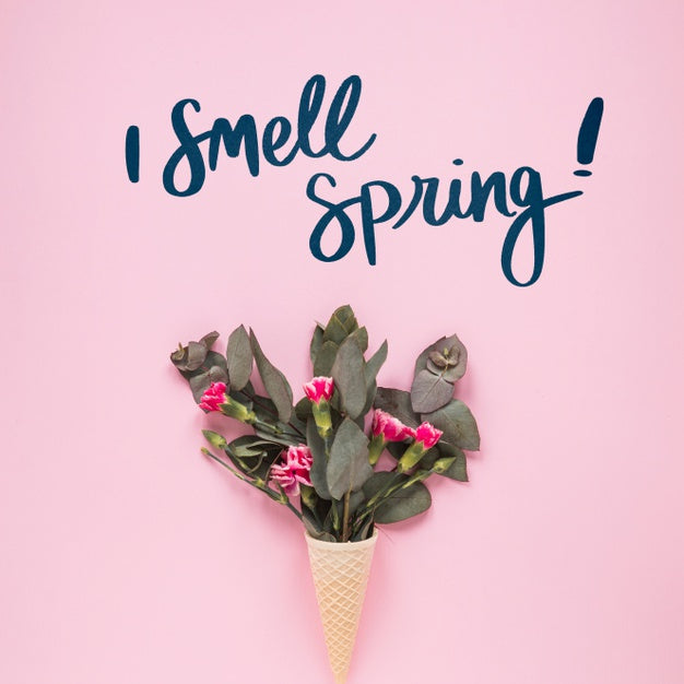 Flat Lay Copyspace Mockup For Spring Psd