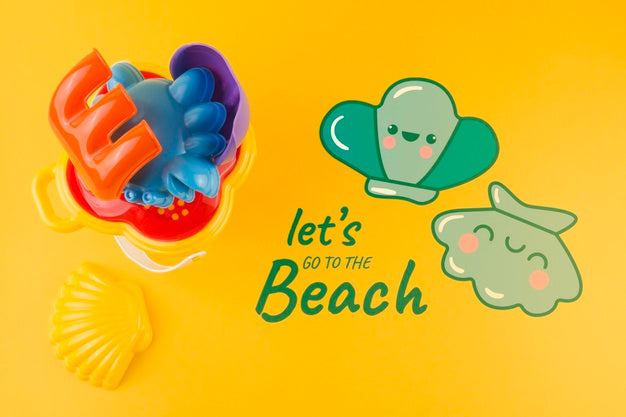 Flat Lay Copyspace Mockup For Summer Concepts Psd