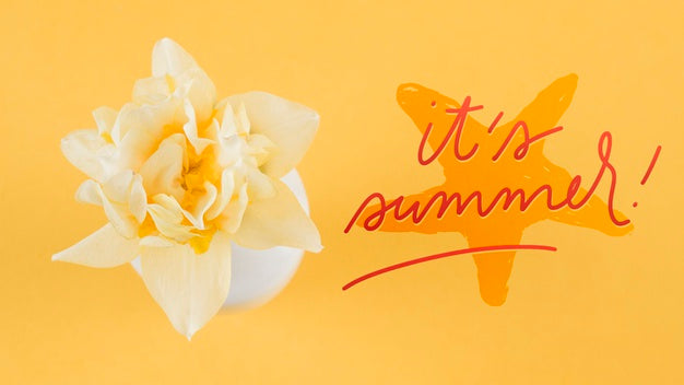 Flat Lay Copyspace Mockup For Summer Concepts Psd