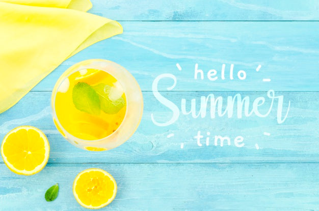 Flat Lay Copyspace Mockup For Summer Concepts Psd