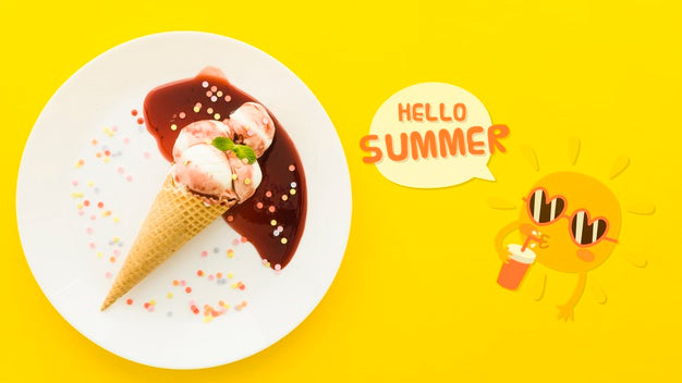 Flat Lay Copyspace Mockup For Summer Concepts Psd