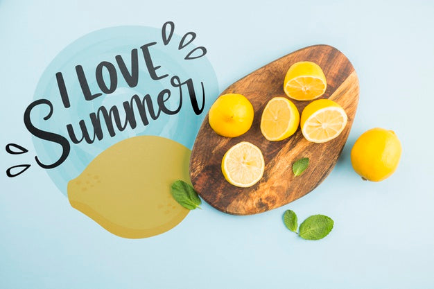 Flat Lay Copyspace Mockup With Summer Concept Psd