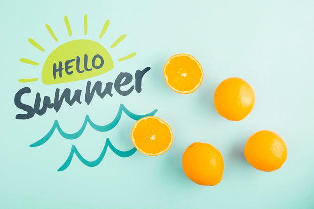 Flat Lay Copyspace Mockup With Summer Concept Psd