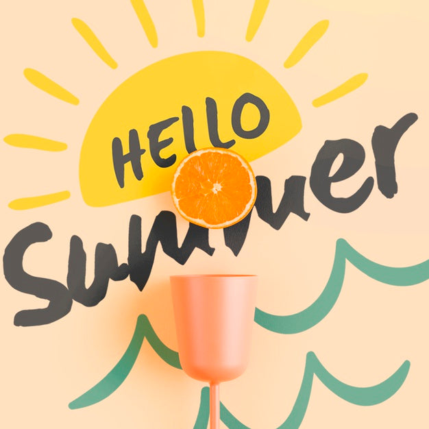 Flat Lay Copyspace Mockup With Summer Concept Psd