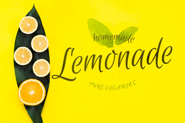 Flat Lay Copyspace Mockup With Summer Fruits Psd