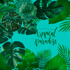 Flat Lay Copyspace Mockup With Tropical Leaves Psd