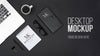 Flat Lay Desk Concept With Items Psd