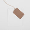 Flat Lay Eco Tag On White Background Psd