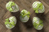 Flat Lay Eggs Wrapped For Easter Celebration Psd