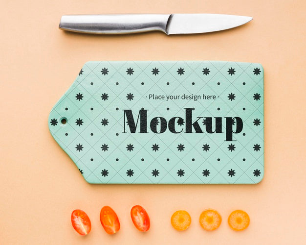 Flat Lay Elegant Food Mockup Psd