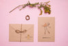 Flat Lay Envelope With Ballerina Psd