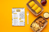 Flat Lay Food Delivery Assortment With Notepad Mock-Up Psd