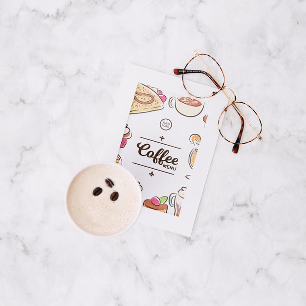 Flat Lay Frame Mockup On Workspace Psd