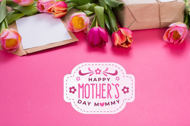 Flat Lay Label Mockup For Easter Psd