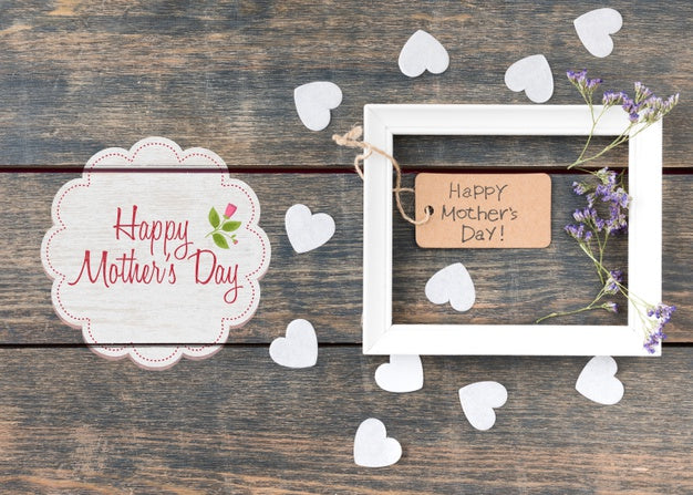 Flat Lay Label Mockup For Easter Psd