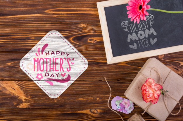 Flat Lay Label Mockup For Easter Psd