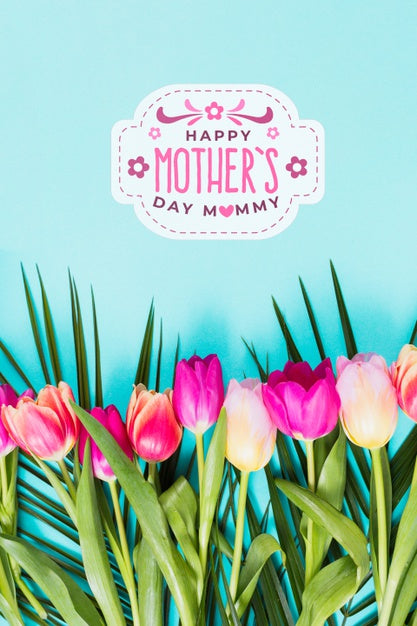 Flat Lay Label Mockup For Easter Psd