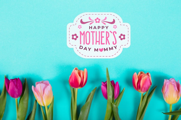 Flat Lay Label Mockup For Easter Psd