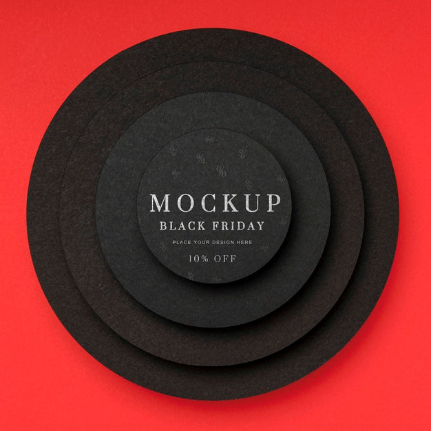 Flat Lay Mock-Up Black Friday Psd