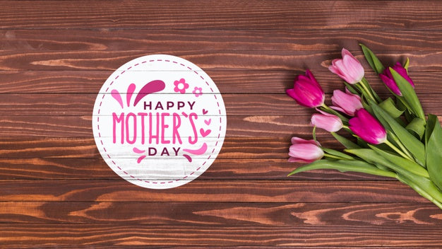 Flat Lay Mothers Day Composition With Copyspace For Logo Psd