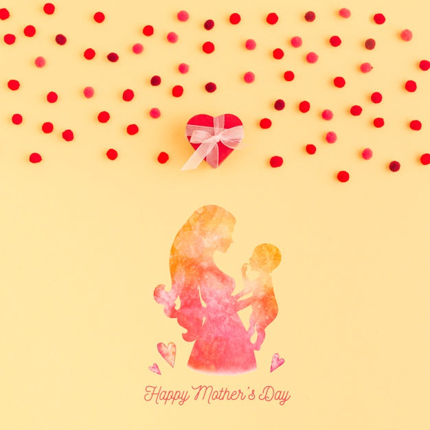 Flat Lay Mothers Day Mockup Psd