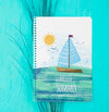 Flat Lay Notepad Mockup With Summer Elements Psd