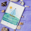 Flat Lay Notepad Mockup With Summer Elements Psd