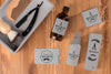 Flat Lay Of Barbershop Products With Razor And Brush Psd