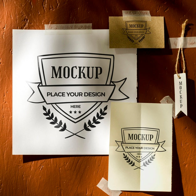 Flat Lay Of Beautiful Autumn Moodboard Mock-Up Psd