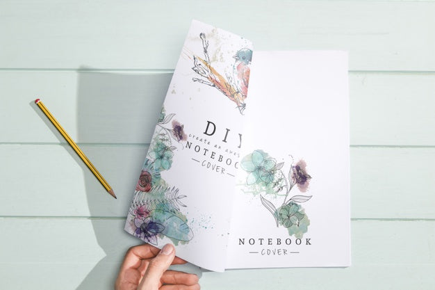 Flat Lay Of Brochure Concept Mock-Up Psd