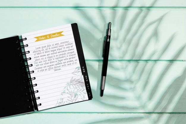 Flat Lay Of Brochure Concept Mock-Up Psd