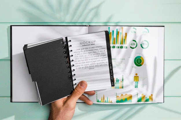 Flat Lay Of Brochure Concept Mock-Up Psd