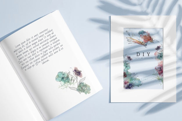 Flat Lay Of Brochure Concept Mock-Up Psd