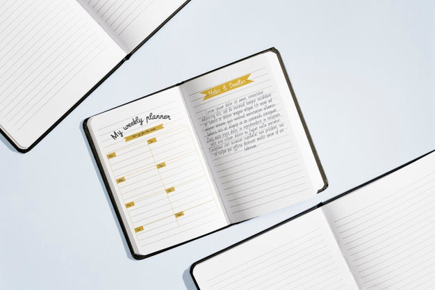 Flat Lay Of Brochure Concept Mock-Up Psd