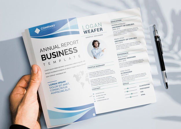 Flat Lay Of Brochure Concept Mock-Up Psd